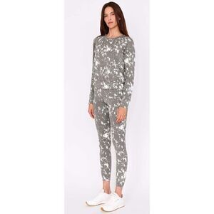 Sundry Heather Grey Abstract French Terry Sweatshirt NWT Size 2 (M)